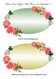 Blank Oval Toppers with Flowers & Butterflies 9