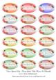 Your Special Day Fancy Labels with Flowers & Butterflies