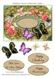 Happiness Flowers & Butterflies Topper 2