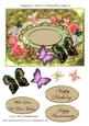 Happiness Flowers & Butterflies Topper 6