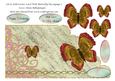 Cut & Fold Corner Card with Butterfly Decoupage 3