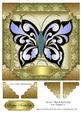 Grace Black Butterfly 8x8 Topper 8