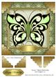 Grace Black Butterfly 8x8 Topper 10