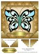 Grace Black Butterfly 8x8 Topper 12