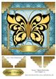 Grace Black Butterfly 8x8 Topper 13