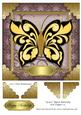 Grace Black Butterfly 8x8 Topper 14