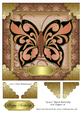 Grace Black Butterfly 8x8 Topper 16