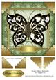 Grace Black Butterfly 8x8 Topper 20