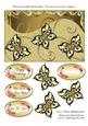 Three Graceful Butterflies Various Occasions Topper 2
