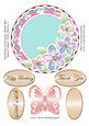 Birthday/ Good Luck/ Thank You Topper with Flowers 5