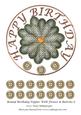 Round Birthday Topper with Flower & Buttons 6