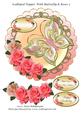 Scalloped Topper with Butterfly & Roses 2