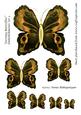 Zartonq Butterflies Embellishments Set 3