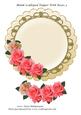 Blank Scalloped Topper with Roses 3