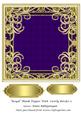 Royal Blank Topper with Swirly Border 5