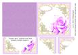 Tender Rose Folded Card with Quadro Stacker Layers 2