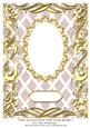 Plain A4 Card Front with Swirly Border 2