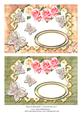 Roses & Butterflies 2 Card Fronts Set 6