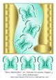 Three Butterflies 7x7 Various Occasions Topper 4