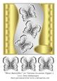 Three Butterflies 7x7 Various Occasions Topper 5