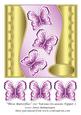 Three Butterflies 7x7 Various Occasions Topper 7