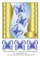 Three Butterflies 7x7 Various Occasions Topper 8