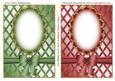 Two Blank Cards with Scalloped Frame & Bow 2