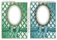 Two Blank Cards with Scalloped Frame & Bow 3