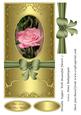 Metallic Topper with Beautiful Flower 2