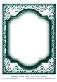 Elegant Blank Card Front with Frame 9