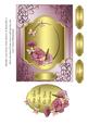 Metallic Card Front with Flowers & Butterflies 3
