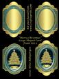 Merry Christmas Large Shaped Card Front Kit 2