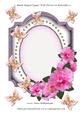 Blank Shaped Topper with Flowers & Butterflies 3