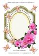 Blank Shaped Topper with Flowers & Butterflies 4