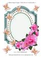 Blank Shaped Topper with Flowers & Butterflies 5