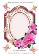 Blank Shaped Topper with Flowers & Butterflies 7