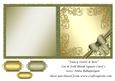Fancy Swirls & Bow Cut & Fold Blank Square Card 2