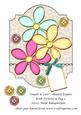 Simple & Cute Shaped Topper with Flowers & Tag 3