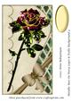 Metallic Rose on Wavy Layer & Trellis Background 4