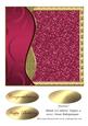 Festive Blank 7x7 Glitter Topper 9