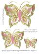 Grace Layered Butterfly Embellishments/ Toppers 2
