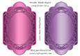 Metallic Blank Shaped Card Fronts Set 4
