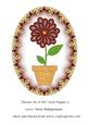 Flower in a Pot Oval Topper 5