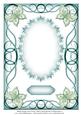 Blank Large Card Front with Swirly Border & Butterflies 4