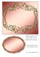 Blank Metallic Card Base with Swirly Frame & Oval Layer 2