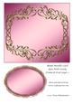 Blank Metallic Card Base with Swirly Frame & Oval Layer 3