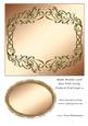Blank Metallic Card Base with Swirly Frame & Oval Layer 4