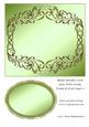 Blank Metallic Card Base with Swirly Frame & Oval Layer 5