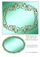 Blank Metallic Card Base with Swirly Frame & Oval Layer 6