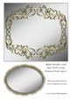Blank Metallic Card Base with Swirly Frame & Oval Layer 7